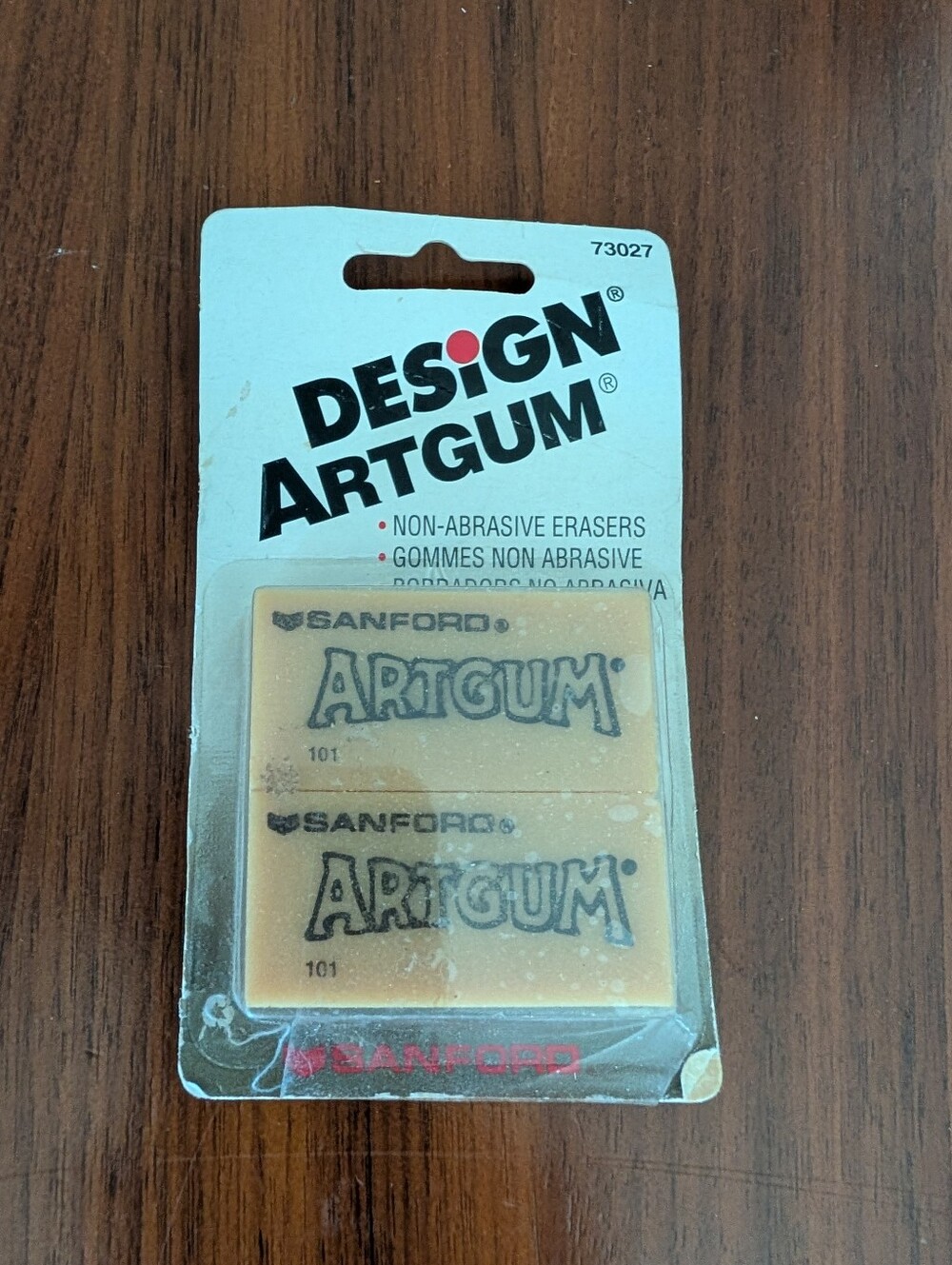 SANFORD 73027 Block Shaped Artgum Art Gum Erasers 2 Pack Dual Purpose